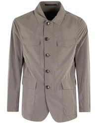Montecore - Lightweight Nylon Jacket With Pointed Collar - Lyst