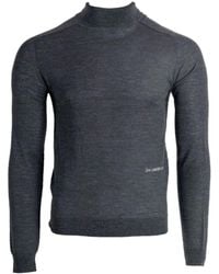 JW Anderson - Fitted High-Neck Knitwear Sweater With Subtle Deta - Lyst