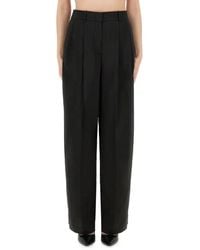 Michael Kors - High-Waisted Wide Leg Pants With Pleated Front - Lyst
