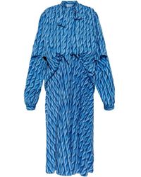Balenciaga - Flared Maxi Dress - Lyst