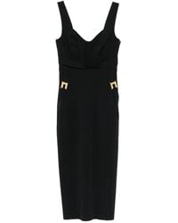 Elisabetta Franchi - Fitted Dress With Sweetheart Neckline - Lyst