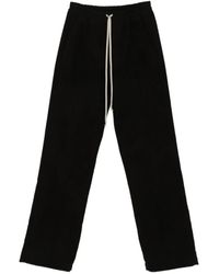 Rick Owens - Relaxed Fit Trousers With Drawstring Waistba - Lyst