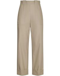 Max Mara - Relaxed Fit High-Waisted Sand Trousers - Lyst