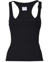 Courreges - 90's Ribbed Buckle Top - Lyst