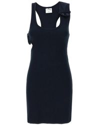 Courreges - 'Double Buckele 90's Rib' Dress - Lyst
