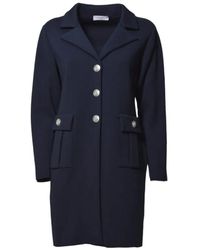 Charlott - Knit Cotton Midi Coat - Lyst
