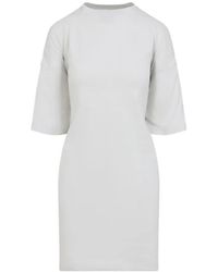 Balenciaga - Semi Fitted Cotton Mini Dress - Lyst