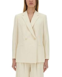 Theory - Double-Breasted Blazer - Lyst