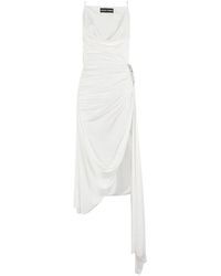 David Koma - Crystal Claw Embr Detail Asymmetric Gown - Lyst