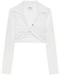 Courreges - Cropped Top With Twist Detailing - Lyst