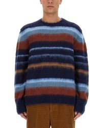 Etro - Striped Wool Jersey With Relaxed Fit - Lyst