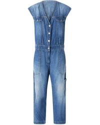 Pinko - Cotton And Linen Jumpsuit - Lyst