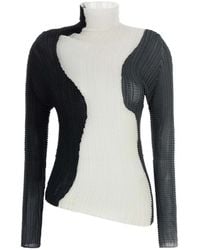 Issey Miyake - 'Abstract Tint Pleats' Blouse - Lyst