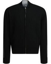 Givenchy - Couture Seam Zip Sweater With Bomber Collar - Lyst