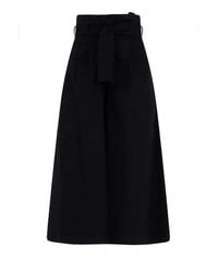SIMONA CORSELLINI - Wide-Leg Trousers With High Waist - Lyst