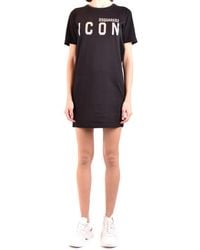 DSquared² - Relaxed Fit Mini Dress - Lyst