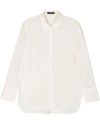 JOSEPH - Long Sleeve Silk Blouse With Button-Down Design - Lyst