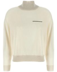 Peserico - Lurex Details Turtleneck Sweater - Lyst