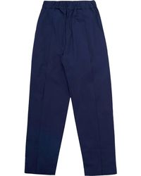 A PAPER KID - Pantalone Popeline Blu - Lyst