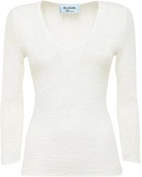 Blugirl Blumarine - Sweaters Chalk - Lyst