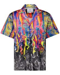 carlo colucci - Kurzarmhemd Mit Allover-Print - Lyst