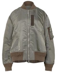 Sacai - Nylon Twill Blouson With Minimalist Design - Lyst