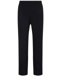 Paul Smith - Tailored Wool Trousers With Elastic Waistband - Lyst