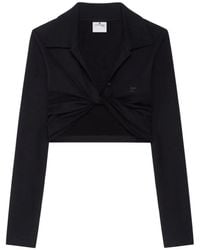 Courreges - Cropped Top With Polo Collar - Lyst
