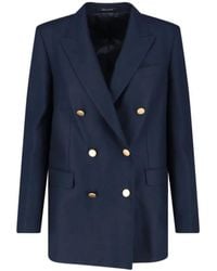 Tagliatore - Tailored Double-Breasted Jacket With Buttons - Lyst