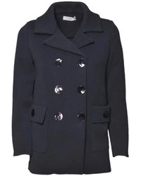 Charlott - Knit Wool Short Coat - Lyst