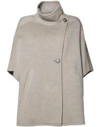 Max Mara - Relaxed Fit Cashmere Coat With High Collar And Uni - Lyst