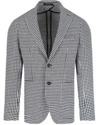 Tagliatore - Pied De Poule Blazer – - Lyst
