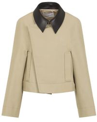 Givenchy - Cropped Tailored Jacket With Contrasting Col - Lyst