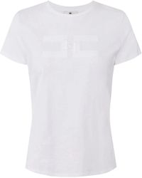Elisabetta Franchi - T-Shirts And Polos Gesso - Lyst
