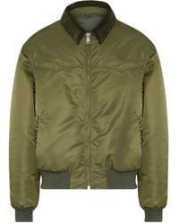 Maison Margiela - Bomber Jacket With Velvet And Corduroy Collar - Lyst