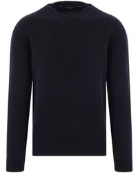 Roberto Collina - Merino Wool Crew Neck Sweater - Lyst