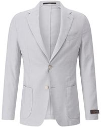 Windsor. - Slim-Fit Sakko Giro Aus Leinenmix - Lyst