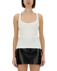 Courreges - Ribbed Tank Top - Lyst