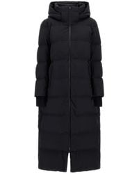 Herno - Long Padded Down Coat With Quilted Design - Lyst