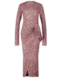 Isabel Marant - Elegantes Wickelkleid Mit Muster - Lyst