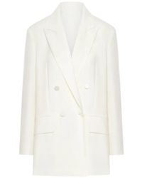 Max Mara - Double-Breasted Gabardine Blazer - Lyst