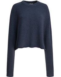 Lisa Yang - Cropped Cashmere Sweater With Round Neckline - Lyst