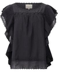 Stella Forest - Blusenshirt Jayna Mit Stickerei - Lyst