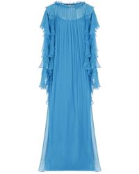 Alberta Ferretti - Tulle Dress - Lyst