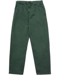 Les Deux - Pantalone Romeo Chino Pleated Verde - Lyst