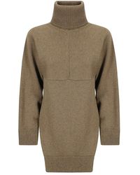 Stefano Mortari - Asymmetric Hem Wool Turtleneck Sweater - Lyst