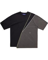 A_COLD_WALL* - T-Shirt Spliced Nera/Grigia - Lyst