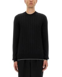 Balmain - Classic Ribbed Silk And Cotton Knit - Lyst