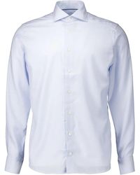 Eton - Lange Mouw Overhemden Lichtblauw 100012112 - Lyst