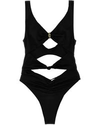 Elisabetta Franchi - Trikini Knot Detail One-Piece Swimsuit - Lyst
